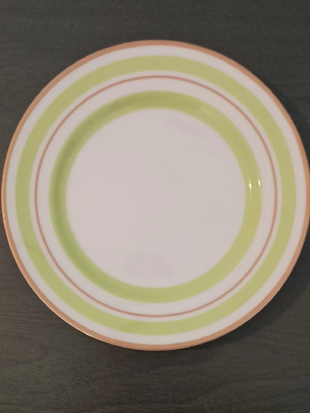 Williams-Sonoma Set Of 6 Pastel and Gold Plates
